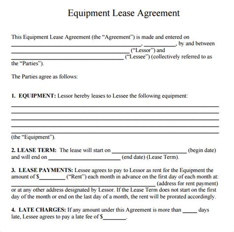 rental forms for a skid steer pdf|temporary equipment rental agreement.